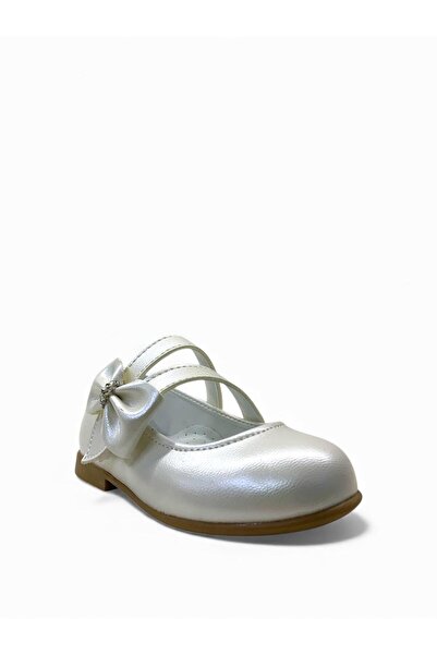 Tuğba Ortopedi 2226 Orthopedic Baby Girl Cream Ballerinas