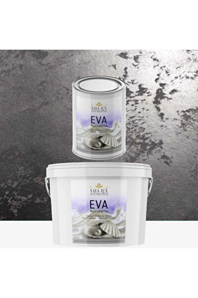 YaYa Color Package 4 L + 2 L Free, Luxury Decorative Paint, Eva Madreperla, Black with Glass Flakes