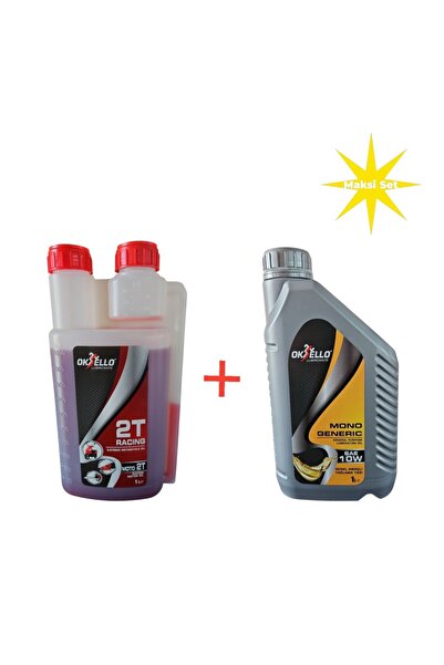 OKSELLO Motorlu Testere Yağ Seti Maksi – Mono 30 Zincir Yağı 1L + Racing Moto...