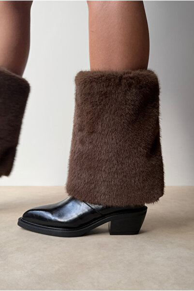 Mupa Shoes Woman's boot black patent leather