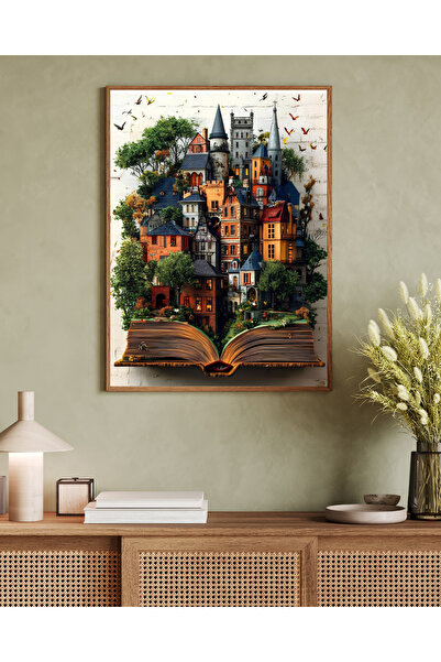 woodhomeworks Tek Parça Salon Ofis Dekor Tablo Vrynt