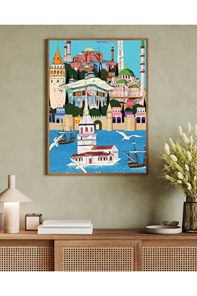 woodhomeworks Tek Parça Salon Ofis Dekor Tablo Vrynt