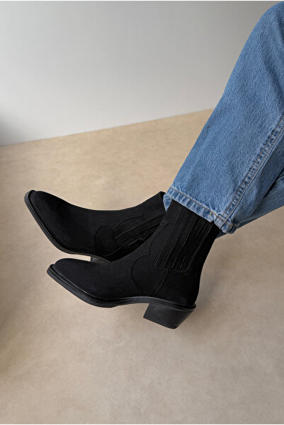 Mupa Shoes Γυναικείες Μπότες BLACK SUEDE