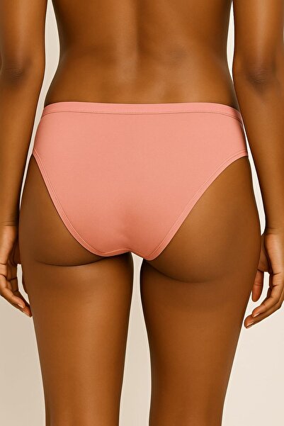 enmodaiçgiyim Cotton Basic Everyday Women's Bikini Panties – Regular Waist, Non-Marking, Soft Texture, Flexible Comfortable