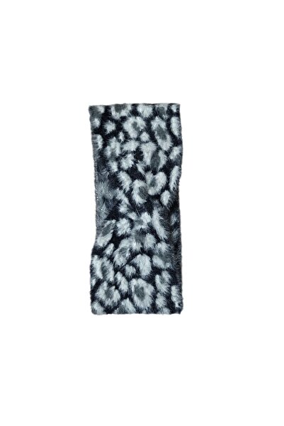 AXE SPORTSWEAR Women's Winter Soft Textured Plush Stretchy Leopard Pattern Cross Bandana Hair Band