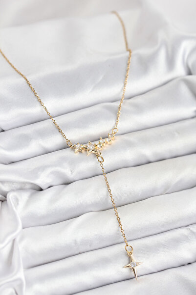 callerrons accessories قلادة نسائية من زينير جولد رينك ستار موديل Y - EBJ2511...