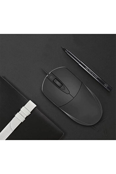 MRG Mouse Optic USB X2, 3 Butoane, USB 3.0, cu Fir Lung, Negru