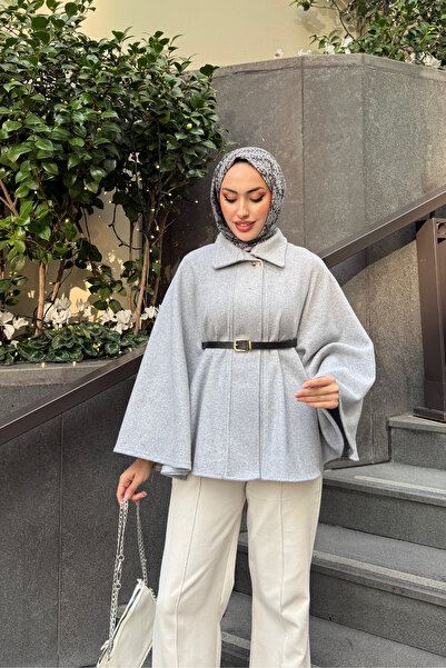 Tarzım Tuba Oversized Cape Cut Cashmere Poncho