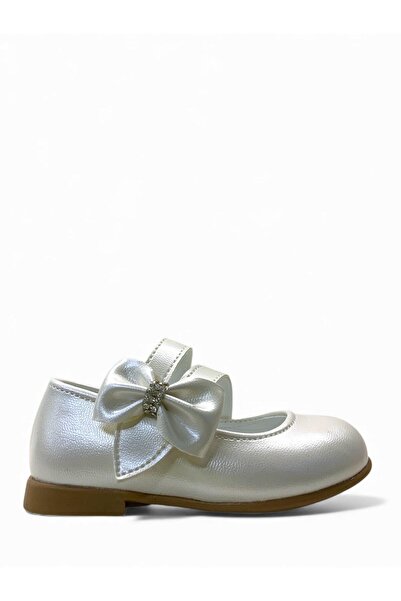 Tuğba Ortopedi 2226 Orthopedic Baby Girl Cream Ballerinas
