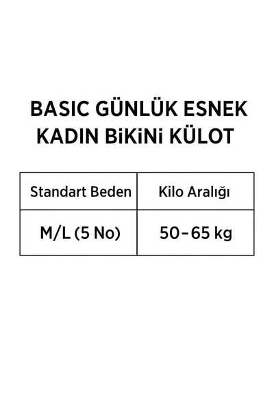 enmodaiçgiyim 3 Pieces Black Cotton Basic Daily Women's Bikini Panties – Regular Waist, Non-Marking, Flexible and Comfortable