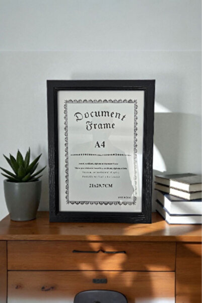 BSP A4 Resim Çerçevesi Ölçüsü 21cm Genişlik 27cm yükseklik (CAMLI