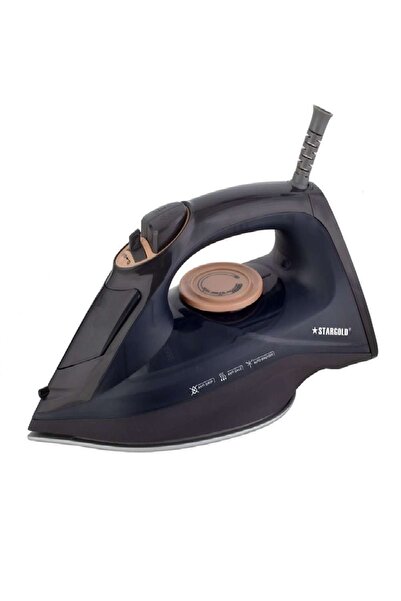 Stargold Dry and wet steam iron with self-cleaning function and ceramic soleplate, 2200W, SG-982