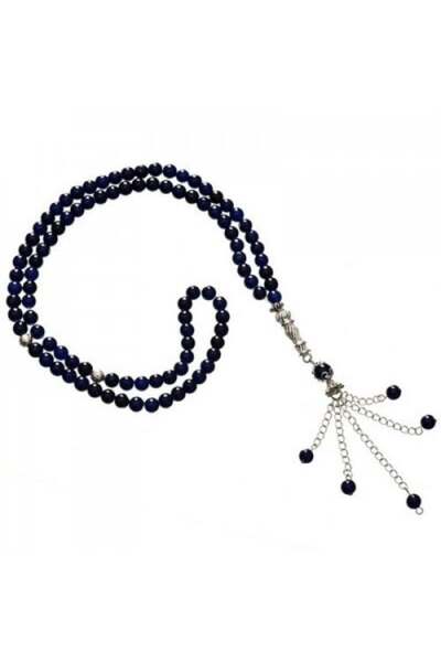 Eagal Natural Interlaced Stone Tasbih - Black and Dark Purple (99 Beads)