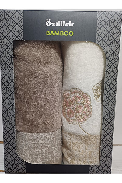 Özdilek Phlox 2-Pack Embroidered Hand and Face Towels 50X90 cm