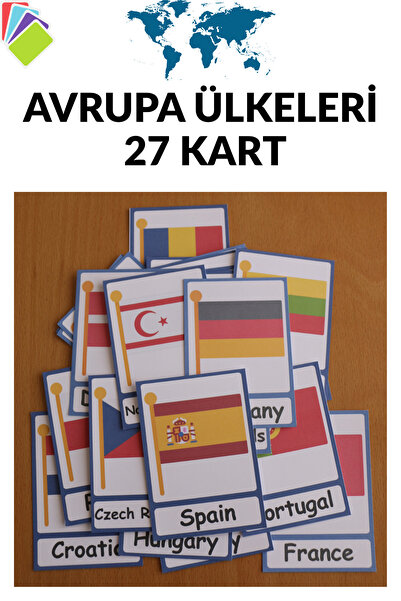 Organik Yolda دول أوروبا (27 بطاقة بحجم 7×10 سم)