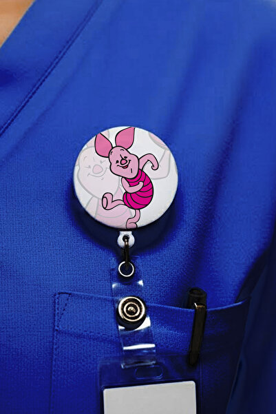 Ver-O Baskı Piglet Tasarım Θήκη κάρτας Yoyo – Επεκτάσιμη θήκη για κορδόνι με ...