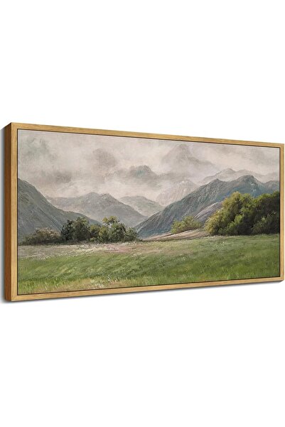 Emoda home Trove لوحة فنية جدارية لمناظر طبيعية من البراري والجبال - مشهد مرج...