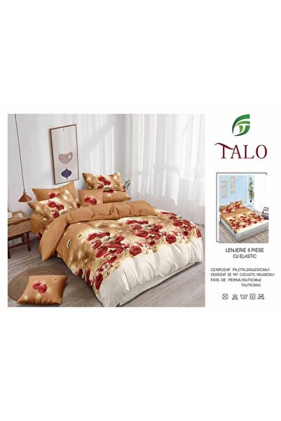Talo Premium fine cotton bed linen – Christmas – with elastic – 6 pieces
