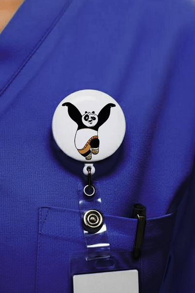 Ver-O Baskı Κάρτα Ταυτότητας Yoyo με Σχέδιο Kung Fu Panda – Επεκτεινόμενη θήκ...