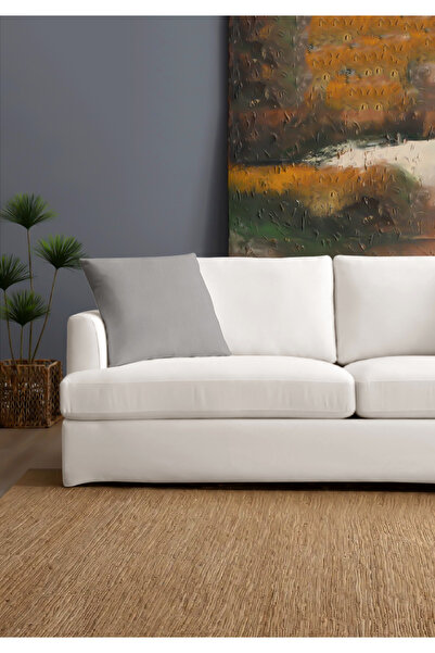 Monolisse Canvas 6-Piece Gray Liquid-Proof Stain-Resistant Throw Pillow Cover 45 X 45 cm