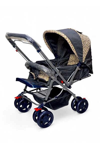 BabyCara Baby Stroller Reversible Handle with a Bag for Babies Accessories 0-3 Years