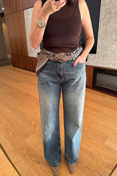 MAGARDE تصميم بالازو قابل للغسل - أزرق