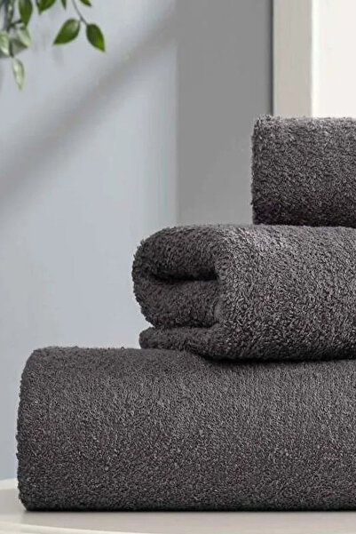 HRN Textile 3-Piece Cotton Ezgi Towel Set