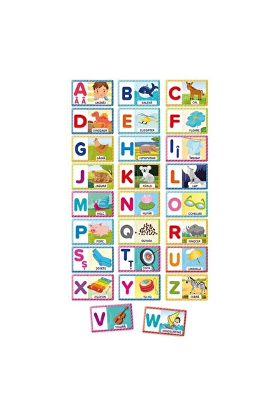 CLEMENTONI Educational game teaches the alphabet from A to Z composed of puzzle pieces with letters and figurines