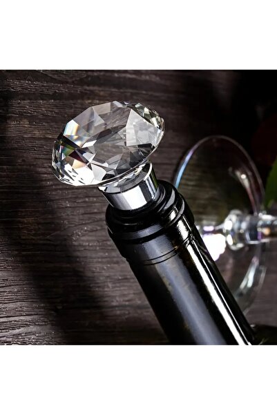 Atay Garage Elmas Şekilli Şarap ve Şampanya Şişesi Tıpaları Koruma ve Tazelik İçin Mükemmel