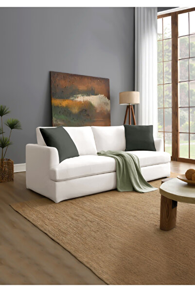 Monolisse Canvas 6-Piece Dark Gray Liquid-Proof Stain-Resistant Throw Pillow Cover 45 X 45 cm