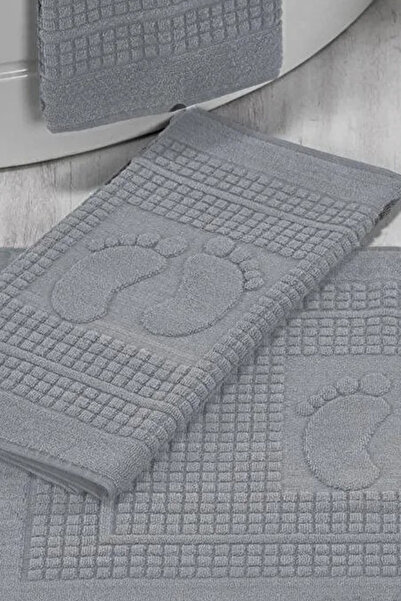 HRN Textile 3-Piece Cotton Foot Towel - Floor Mat Bathroom Set