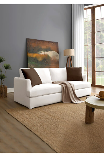 Monolisse Canvas 6-Piece Coffee Liquid-Proof Stain-Resistant Throw Pillow Cover 45 X 45 cm