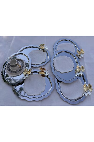 HTC AKSESUAR 6 Li Oval Lux Brown Presentation Tray