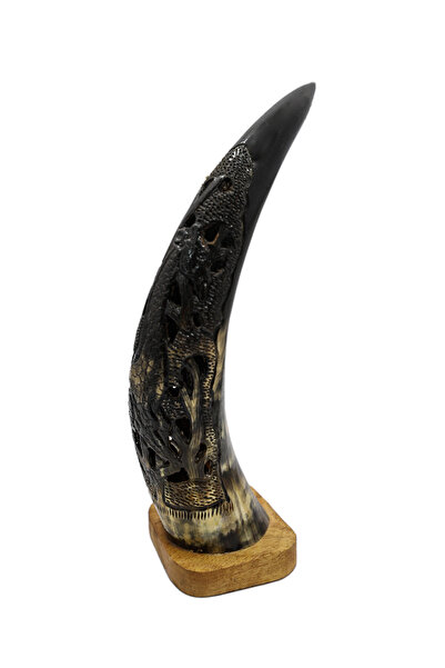 Generic African Hand-Carved Decorative Sculpture with Stand – Natural Stone-Inspired Accent