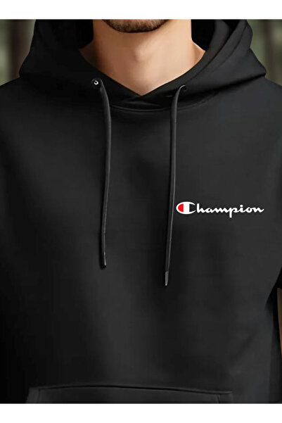 Free Tarz Φούτερ με κουκούλα με τσέπη καγκουρό με τύπωμα Champion Hoodie Sweat