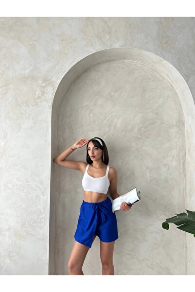 ZENGEZUR MALL Mtxdpn Bowknot Shorts Skirt Cobalt S255021 (154017) (Size: m)