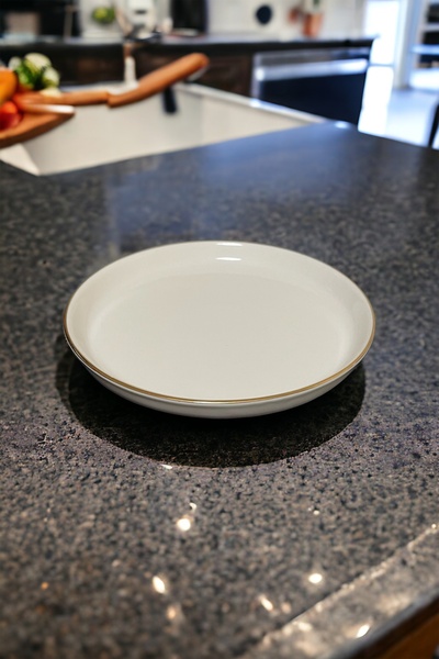 Intiale Dijon Porcelain Plate 21cm Platinum Gilding 6 Pieces