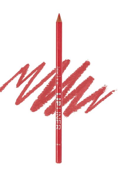 TECHNIC Lip Liner Pencil with Sharpener - Coral | Creamy Lip Definer for Precise Shaping | Vegan