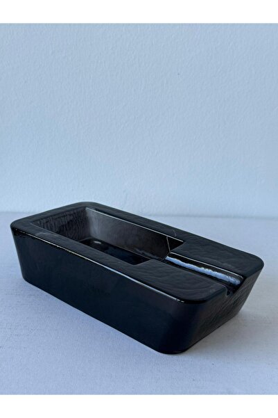 Miko Home & Garden Minimal Dikdörtgen Cam Kül Tabağı – Modern Dekor Obje