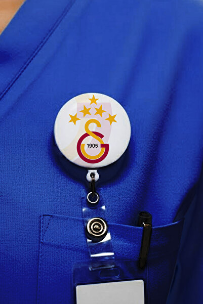 Ver-O Baskı Galatasaray Tasarım Yoyo Kartlık – Uzayabilir İpli İsimlik Tutucu Yaka Kartı Yoyosu