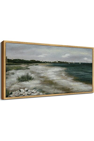 Emoda home Trove لوحة فنية جدارية لمناظر طبيعية ساحلية على شاطئ البحر - لوحة ...