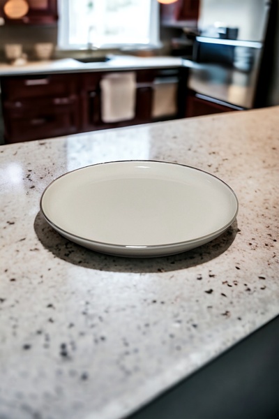 Intiale Dijon Porcelain Plate 21cm Platinum Gilding 6 Pieces