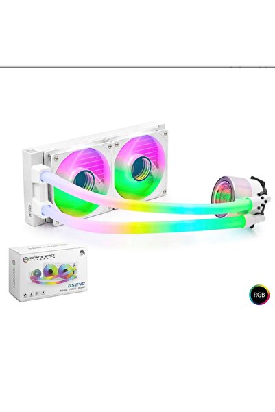 fortrek Gs240 Sıvı Soğutmalı Rgb Tüplü İşlmeci Fanı 240Mm| Intel Amd Uyumlu