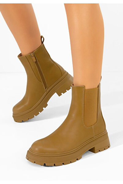 B T Shoes Ghete chelsea dama Novria kaki