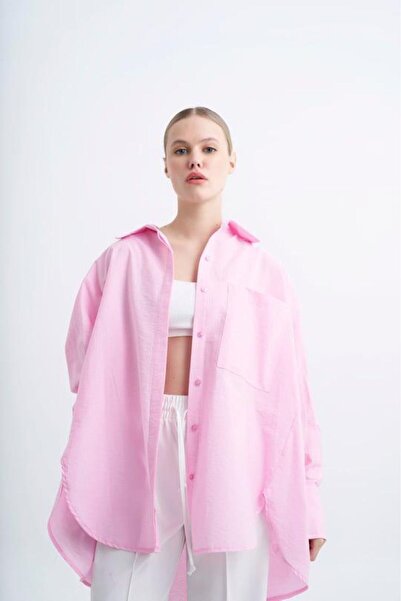 Rouge basıc Perry Oversized Pocket Shirt