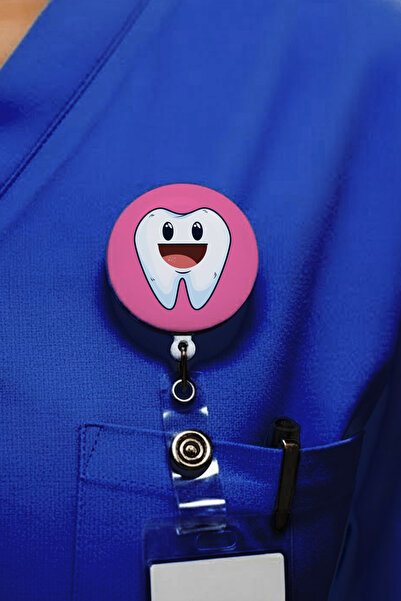 Ver-O Baskı Gülen Diş Design Θήκη Κάρτας Yoyo – Επεκτάσιμη Θήκη Κάρτας Ταυτότ...