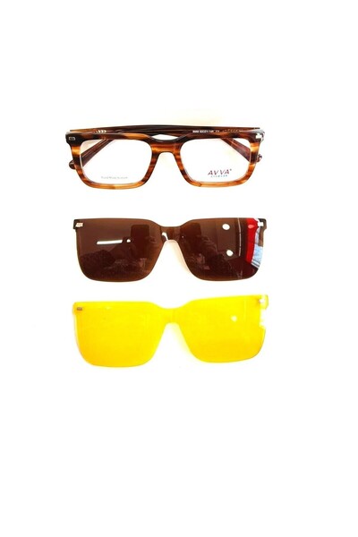 Avva 9668 C7 Polarized&Anti-Glare Clip-On Men's Sunglasses