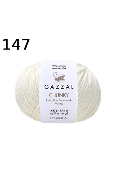 GAZZAL İPLİK Gazzal Chunky 100% lână merinos australiană superwash 50 gr 77 m...