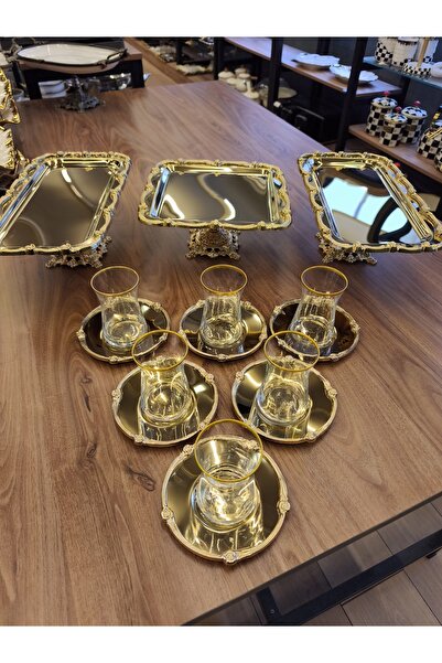 P&ORA PREMIUM KITCHEN PRODUCTS Gold Premium 5 Tea Set