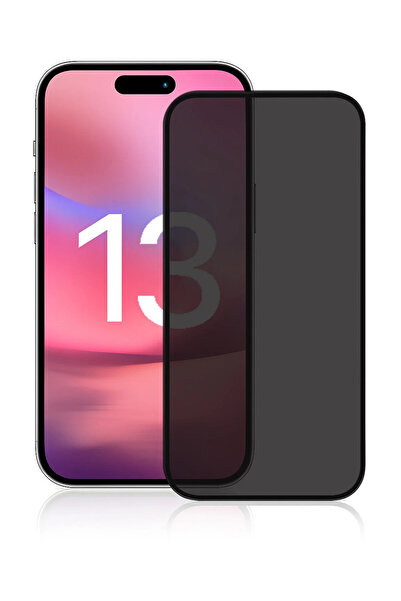 TeknoŞen واقي شاشة زجاجي لهاتف آيفون 13 HAYALET مع جهاز تطبيق، زجاج مضاد للكه...